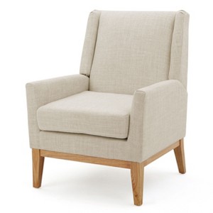 NicBex Accent Chair Mid Century Modern Fabric Armchair with Wood Legs Upholstered Single Sofa Chair for Bedroom,Living Room - 1 of 4