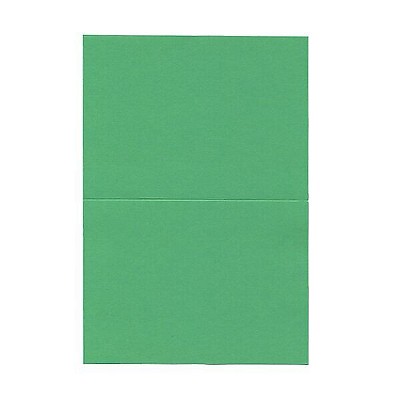 JAM Paper Blank Foldover Cards 4 x 5 7/16 Green 309934