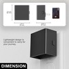 DORESshop 2-Pack 1W Plug-in Amber Square Wall Night Lights, Up & Down Illumination, Modern Bedroom or Hallway Accent - 3 of 4