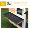 ORRD PawHut 2-Story Rabbit Hutch with Ramp, Leak-Proof Tray & Outdoor Run - Indoor/Outdoor, Yellow - 4 of 4
