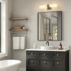 DORESshop 18 in. 2-Light Gold/Silver and White Double Tube Wall Sconce, Sleek Up and Down Light Fixture for Bathroom, Bedroom - 3 of 4