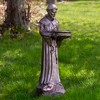 Northlight St. Francis of Assisi Bird Feeder Outdoor Garden Statue - 23.5" - Bronze - 2 of 4