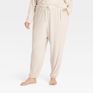 Women's Cozy Ribbed Jogger Pants - Auden™ - 1 of 3