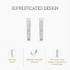 Gilded 1/10 Carat Total Weight Lab-Grown Diamond Hoop Earrings for Women in 925 Sterling Silver | Fashion Earrings Set | Hypoallergenic Fine Jewelry - 2 of 4