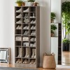 Hommoo 10-Tier Wooden Shoe Rack with 30 Cubbies - 2 of 4