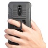 Nakedcellphone Combo for LG Stylo 5 - Ring Grip/Stand Case and Belt Clip Holster - Black - 4 of 4