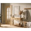Elegant Lighting Rectangle Cornhusk Mirror 24x36 in Linen White - 3 of 4