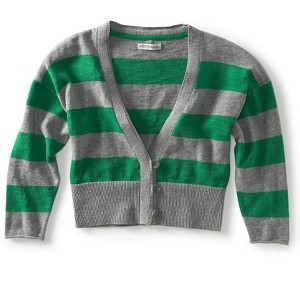 Aeropostale Womens Cropped Stripe Cardigan Sweater - 1 of 1