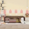 Queen Size Wood Floor Bed Frame with Fence and Door - 2 of 4