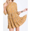 Women's Floral Ruffle Mini Dress - Hailey & Co - 2 of 4