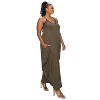 L I V D Women's Spaghetti Strap Harem Dress - 2 of 3
