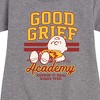 - Peanuts - Good Grief Academy Graphic Short Sleeve Fleece Dress - 2 of 4