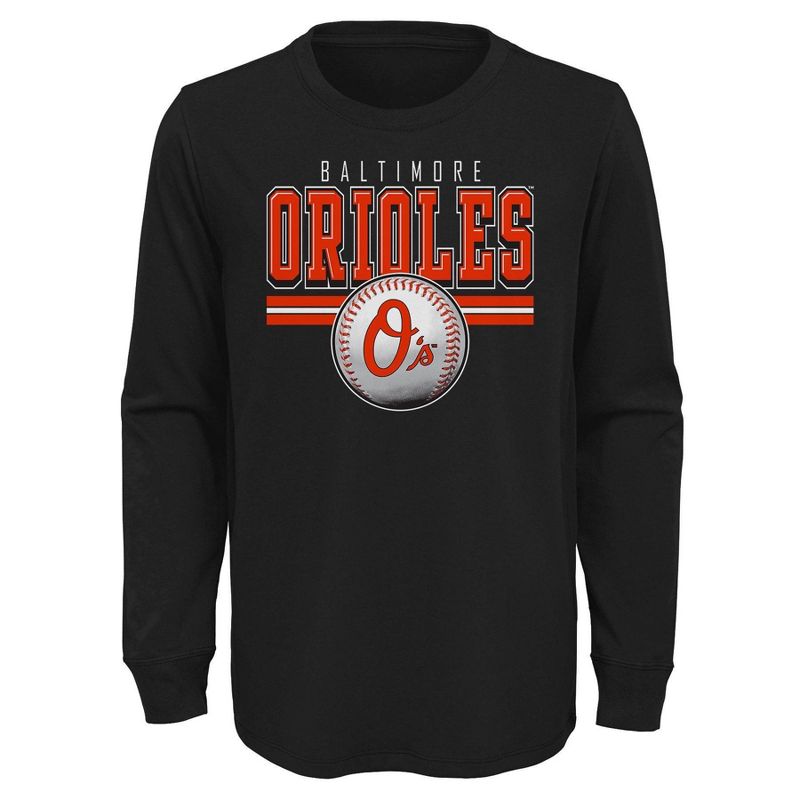 MLB Baltimore Orioles Boys&#39; Long Sleeve T-Shirt, 1 of 2