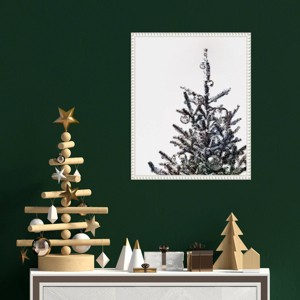 Amanti Art 16"x20" Disco Christmas Tree I by Victoria Barnes Framed Canvas Wall Art Print - 1 of 4