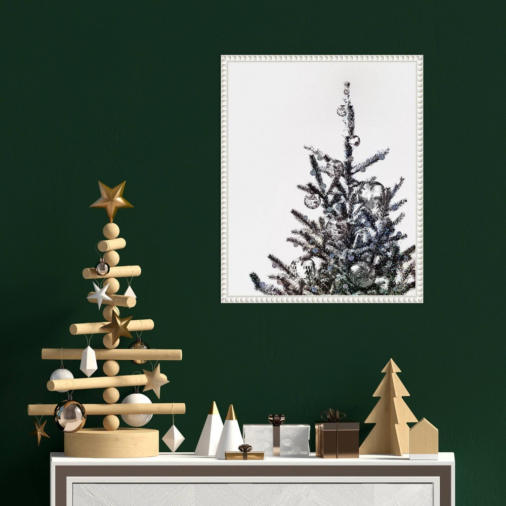 Photos - Other Decoration Amanti Art 16"x20" Disco Christmas Tree I by Victoria Barnes Framed Canvas Wall Art Print
