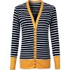 Women's Striped Snap Cardigan - Flowerdaze - 2 of 3