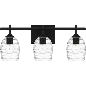 Quoizel Lighting Lucy 3 - Light Vanity in  Matte Black - 1 of 4