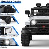 coucheta 12V Kids Ride on Truck Car with Parent Remote Control, Electric Off-Road Toy Car with Bluetooth, 3 Speed Mode and LED Lights,Battery Powered - 3 of 4