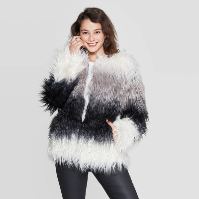 target black fur jacket