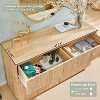 SinCiDo 6 Drawer Fluted Dresser, 47" Wide Wood Chest of Drawers with Deep Storage, Modern Storage Organizer for Bedroom, Living Room - 2 of 4