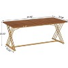 Tribesigns Large Computer Desk, Modern Wood Home Office Desk, Computer Table Executive Desk - 3 of 4
