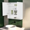ChicFurnit Bathroom Storage Cabinet Gaviota Wall Mounted Medicine Cabinet with Three Shelves for Bathroom Use, White, 30.71"*24.81"*3.94" - 4 of 4