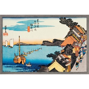 Trends International Scenery Of Kanagawa Framed Wall Poster Prints - 1 of 4