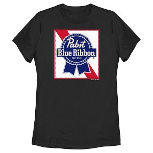 Women's Pabst Blue Ribbon Frame Logo T-Shirt - 1 of 4