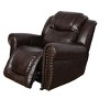 MAYEERTY Recliner Chair, Breathable Leather Reclining Chair with Adjustable Backrest for Living Room, Espresso - 4 of 4