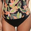 Women's Solid Black Mid-Waisted Bikini Bottoms - Cupshe - 4 of 4