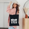 City Creek Prints Momster Pumpkin Canvas Tote Bag - 15x16 - Black - 2 of 2