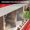 Chicken Nesting Boxes, 6/8-Hole Nesting Boxes, Metal Chicken Laying Box with Roll Out Egg Collection with Vented Holes for Hens - 3 of 4