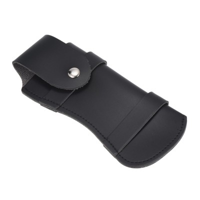 Unique Bargains Outdoors Camping Fishing PU Leather Soft Felt Lining Belt Loop Knife Sheath