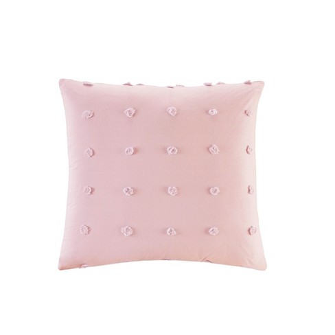 Kay Cotton Jacquard Pom Pom Throw Pillow Pink Target