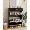 Shoe Storage Cabinet with Dual Flip Drawers, Space-Saving Shoe Organizer for Entryway, Hallway, or Mudroom, Hidden Shoe Rack Cupboard - 3 of 4