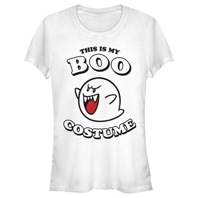 Juniors Womens Nintendo Mario Boo Costume T-Shirt
