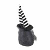 Ganz 13.0 Inch Halloween Plush Gnome Stripe Hat Gray Hair Gnome Figurines - 2 of 3