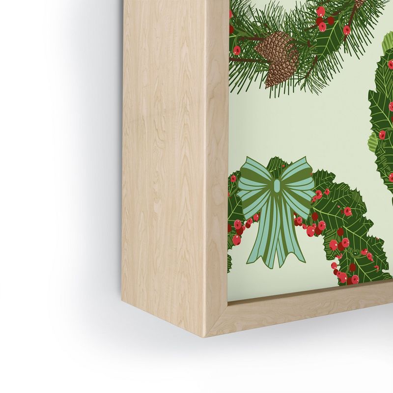 Sabine Reinhart Christmas Wreaths Framed Mini Art Print - Society6, 3 of 4
