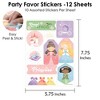 Big Dot of Happiness Princess Party Favor Sticker Sheet Sets, Princess Birthday Party Favors for Girls - 12 Sheets - 120 Stickers - 3 of 4