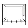 Merax Elegant Modern Canopy Bed with Tall Velvet Upholstered Headboard - 4 of 4