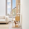 VEVOR Large Cat Tree, 68.9 inches Tall, Multi-level Cat Condo Furniture Activity Center with Cozy Perches, Sisal Scratching Posts, Burly Wood - 2 of 4