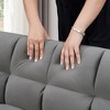 NicBex 65 Inch Sofa Bed,Modern 3-in-1 Foldable Loveseat Sofa with 2 Pillows,Upholstered Velvet Couch for Living Room,Bedroom,Lounge - 3 of 4