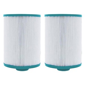 Hurricane Filters 2 Pack Advanced Spa Filter Cartridge for Unicel 4CH-22, PFF25P4, Filbur FC-2399, Freeflow Lagas FF-150, CLX, and TLX Models, White - 1 of 4