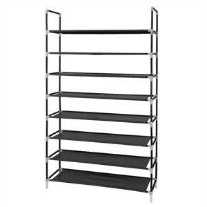 SEVOBAL 8-Tier Freestanding Solid and Durable with Non-Woven Fabric Storage Shelves Portable Handles for Closet Entryway, Gray, 37.8"*4.72"*3.74" - 1 of 4