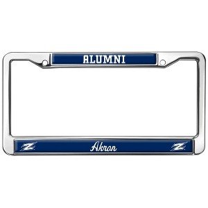 University of Akron Alumni Logo Full Size Standard License Plate Metal Frame - 1 of 4