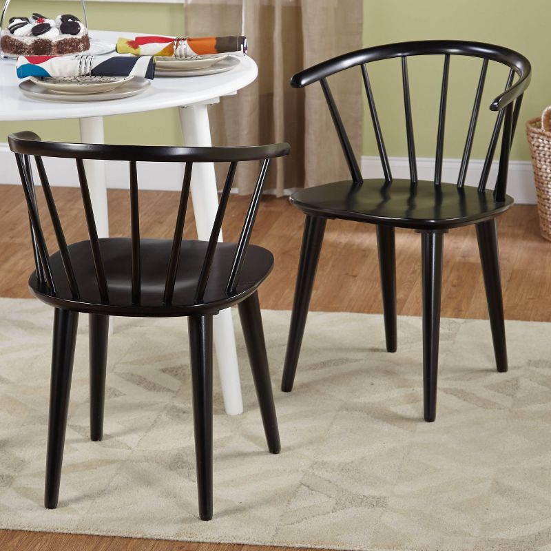 Set of 2 Florence Contemporary Windsor Dining Chairs - Buylateral, 4 of 10