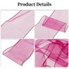 Unique Bargains Organza Chair Sashes Self-Tie 108.27"x6.69" Rose Red 20 Pcs - 3 of 4