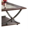 NicBex Vintage Square Dark Brown Coffee Table with Creative Storage Base,Birch Veneer Finish Side Table,Center Table for Living Room - 4 of 4