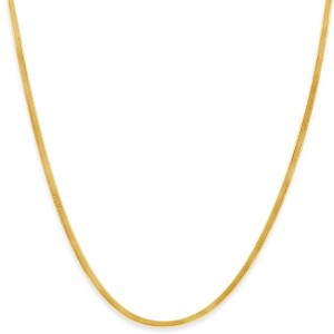 Pompeii3 14k Yellow Gold 2.15MM Herringbone Necklace Women's 18" Chain - 1 of 4