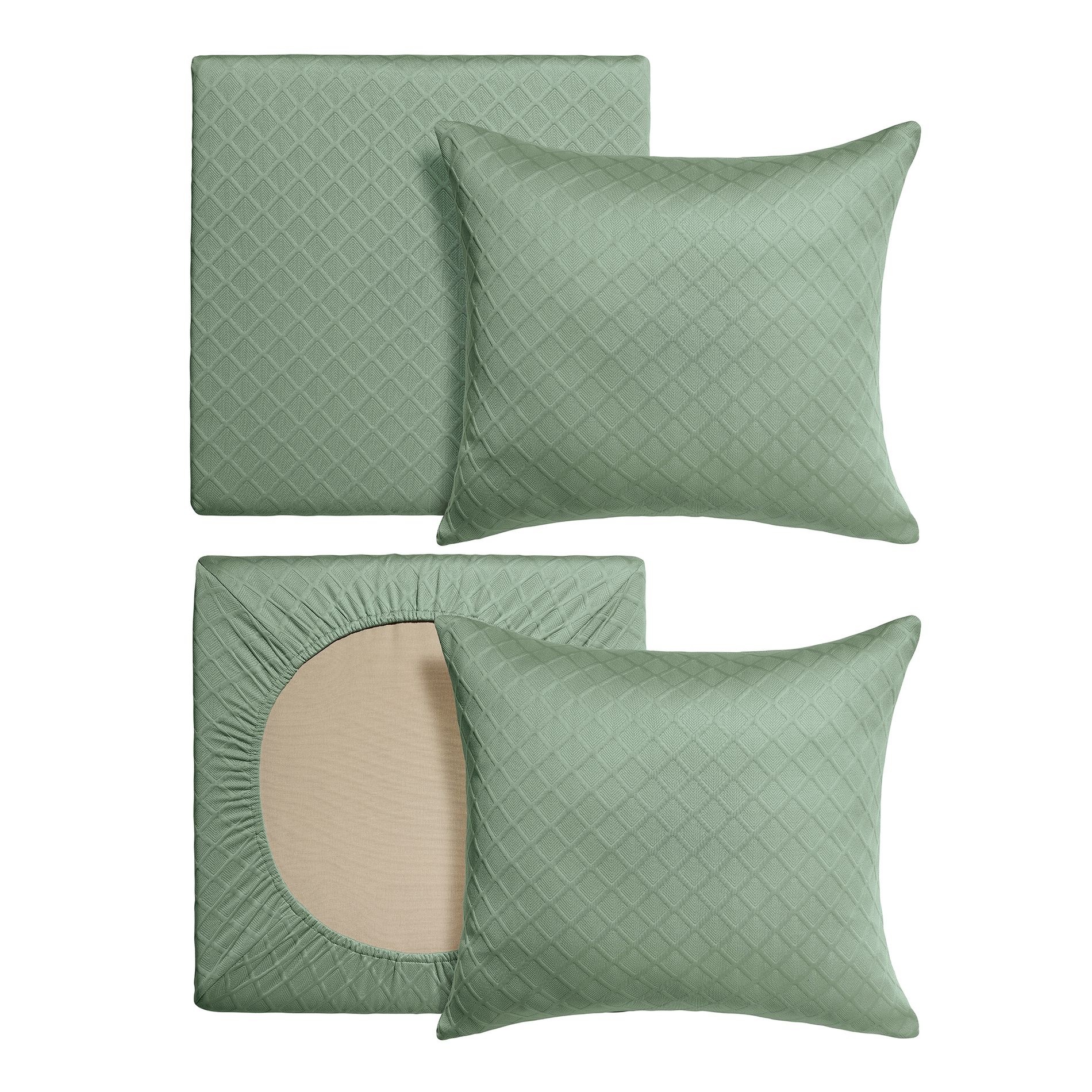 ARDEN Elastic Deep Seat Cushion Cover, (2-Pack), Stretch Knit Patio Cushion Slipcover, Fade Resistant, Machine Washable